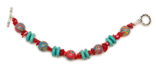 Elegant jewellery isolated on the whtie background