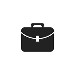 Suitcase vector icon. Luggage illustration in flat style.