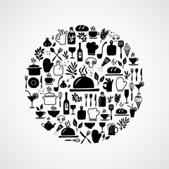 Kitchen and cooking icons