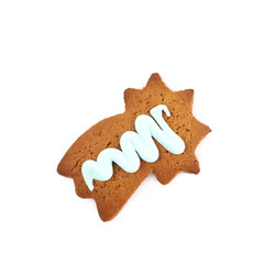 Figure shaped gingerbread isolated