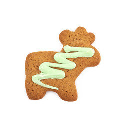 Figure shaped gingerbread isolated