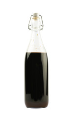 Glass bottle filled with liquor