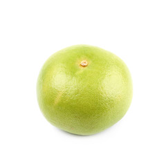 Single sweet grapefruit isolated
