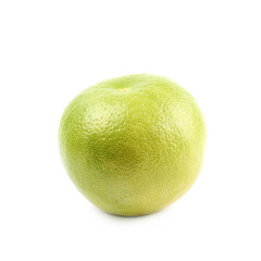 Single sweet grapefruit isolated
