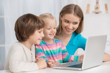 Mother and Children Parenting Motherhood Love Care Concept