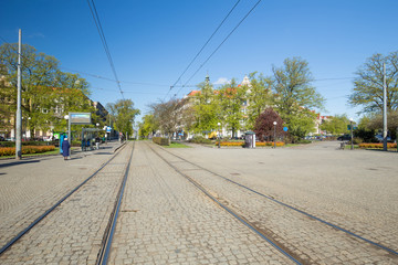 Szczecin, widok na plac grunwaldzki