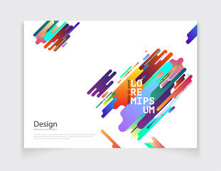 Minimalistic cover or brochure design. Flyer, booklet, annual report template. modern abstract background. Vector stock illustration