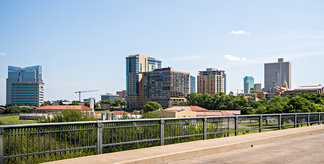 fort worth texas city skyline and downtown