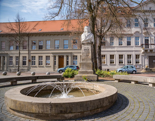 Johann Sebastian Bach Denkmal in K&ouml;then / Sachsen-Anhalt