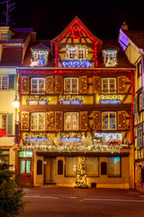 French city Colmar on Christmas Eve.
