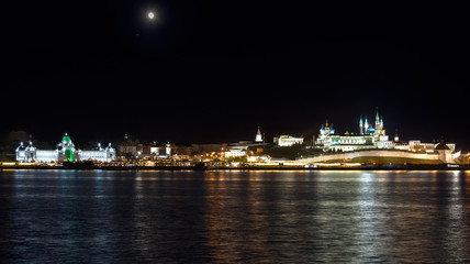 Fototapeta na wymiar Night Kazan city, Tatarstan, Russia 