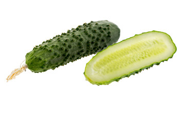 Cucumber isolated on white background