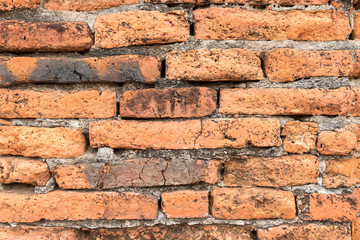 Orange Brick. wall background. wallpaper.