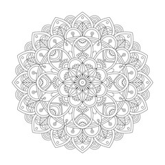 mandala coloring page for adults