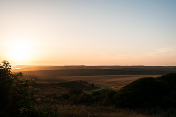 Sunset South Downs