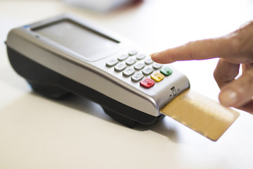 shopping and stores with credit card payments