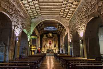 Fototapeta premium Interior of San Francisco Church in Santiago, Chile