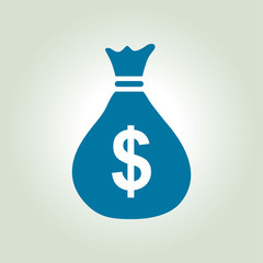 Dollar USD currency symbol. Flat design style. 