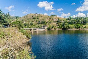 Fototapeta premium Los Molinos reservoir near Cordoba, Argentina