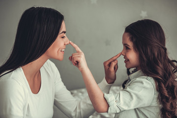 Mom and daughter