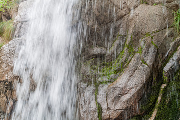 Detail of a waterfall in Quebrada del Colorado canyon near Cafayate, Argentina