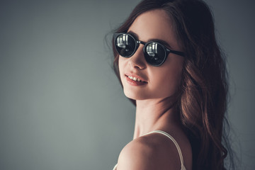 Fototapeta premium Beautiful young girl