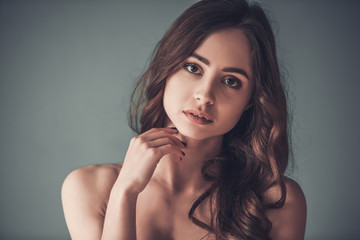 Fototapeta premium Beautiful young girl