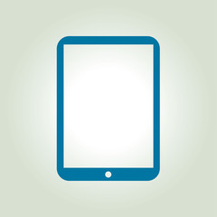 Modern digital tablet PC icon. Flat design icon. 