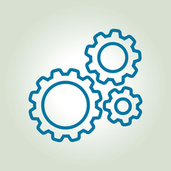 Icon of gears.The development and management of business processes.