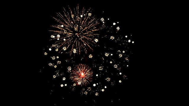 Fireworks at the Rheinfall in Schaffhausen CH