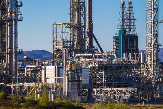 Oil refinery. Mongstad, Norway.