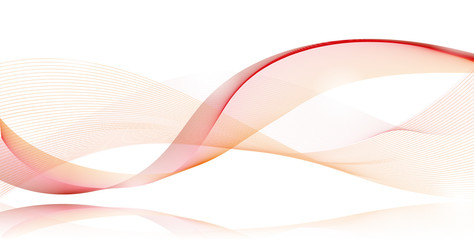 ラインアート　波形　カラフル