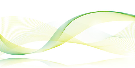 ラインアート　波形　カラフル