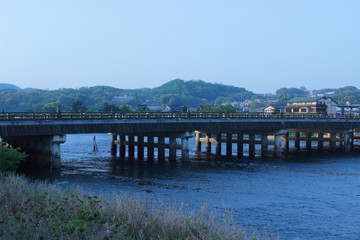 Fototapeta na wymiar 京都　宇治橋の風景