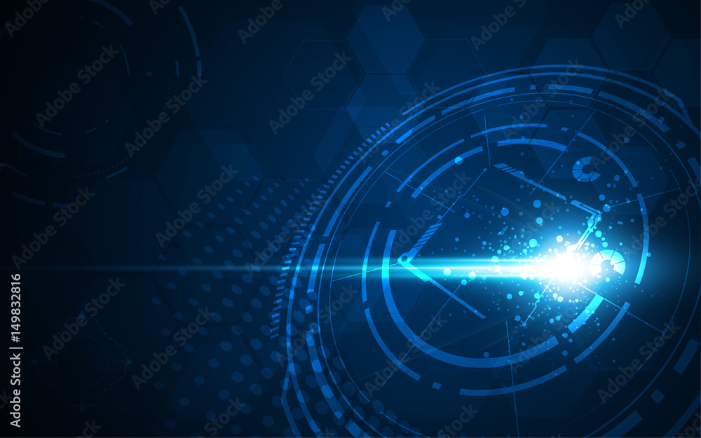 Poster speed network connection sci fi technology concept background