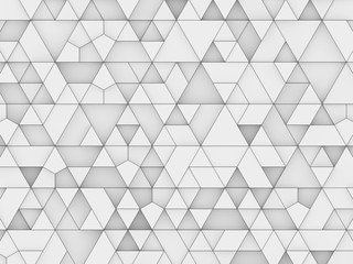 equilateral triangles - white abstract background