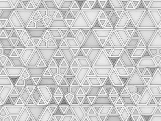 equilateral triangles - white abstract background