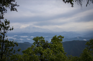 Obraz na płótnie Canvas Almora clouds over the Himilayas