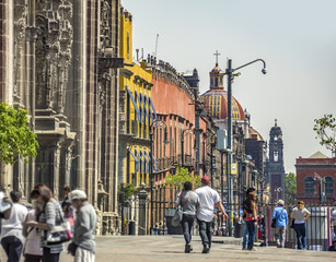 Fototapeta na wymiar Downtown Mexico City, Mexico