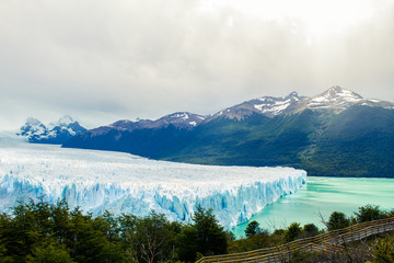 A wonder of the world, Perito Moreno Glacier, Los Glaciares National Park, El Calafate, Province Santa Cruz, Patagonia Argentina, South America.
