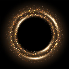 Rotating soft light shiny with sparkles, Suitable for product advertising, product design, and other. Vector illustration