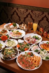 Various russian food	