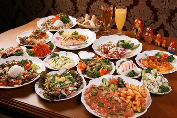 various Russian food , 러시아요리