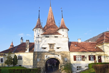 Fototapeta na wymiar Ecaterinei Gate to the Brasov Medieval City, Romania