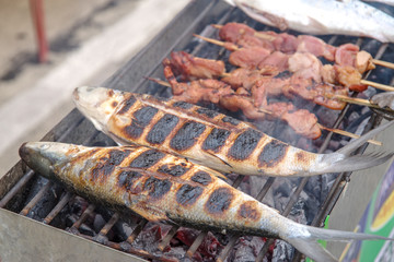 Filipino favorit fish grilled bangus - Milkfish