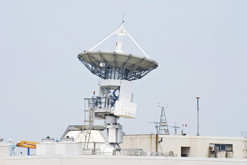 Antenna communicate with satellite
