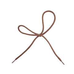 Shoelace bow knot isolated