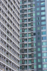 Glass of Business tall buildings.