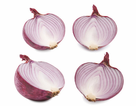 Detail of purple onion, vegetables