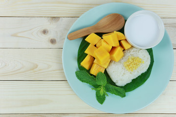 mango and sticky rice.